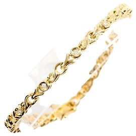 Autre Marque Bracciale con charm in oro giallo 18K con diamante