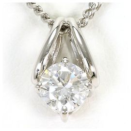 Autre Marque PT900 Platinum Necklace with 0.45ct Diamond