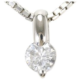 Autre Marque Colar de platina com diamante