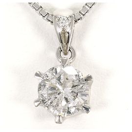 Autre Marque Platin-Halskette PT1000 mit Diamant