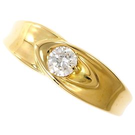 Autre Marque Anillo banda de oro amarillo 18K con diamante