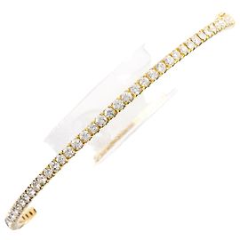 Autre Marque Bracciale con ciondoli in oro giallo 14K e diamanti