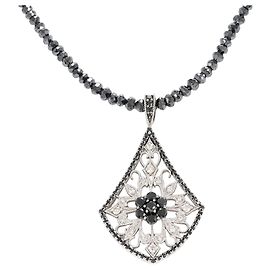 Autre Marque Collana in oro bianco 18K e diamanti