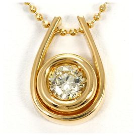 Autre Marque Halskette aus 18K Gelbgold mit Diamant