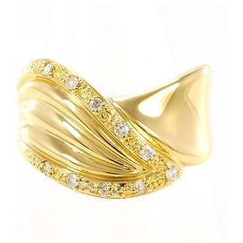 Autre Marque Bandring aus 18K Gelbgold mit Diamant