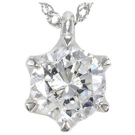Autre Marque Collana in oro bianco 18K con diamante