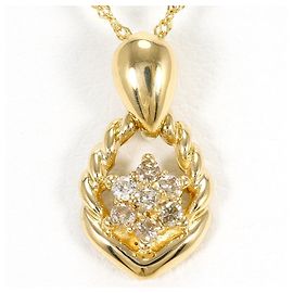 Autre Marque Halskette aus 18K Gelbgold mit Diamant