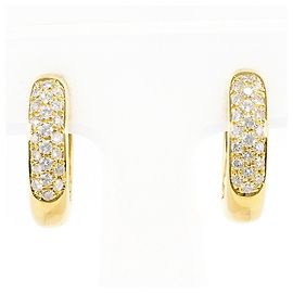 Autre Marque Hängeohrringe aus 18K Gelbgold mit Diamanten