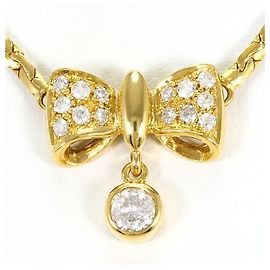 Autre Marque Collar de oro amarillo 18K con diamante