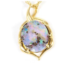 Autre Marque Collana in oro giallo 18K con opale