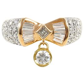Autre Marque Eleganter Ring aus 18K Gold und Platin