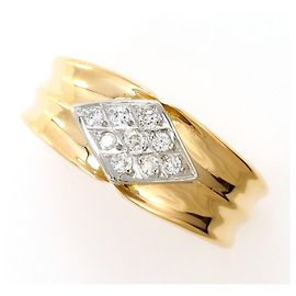 Autre Marque Eleganter Ring aus 18K Gold mit Diamant