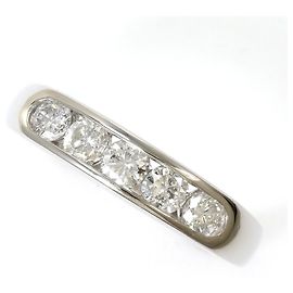 Autre Marque PT900 Platin-Bandring mit Diamant