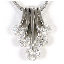 Autre Marque Platin-Diamant-Halskette