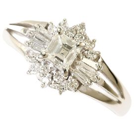 Autre Marque Platin-Diamant-Bandring