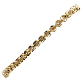 Autre Marque Bracciale con charm in oro giallo 18K con diamanti