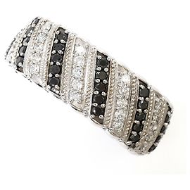 Autre Marque Ehering aus 18K Weißgold mit Diamanten