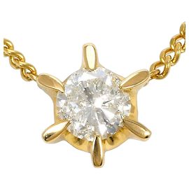 Autre Marque Halskette aus 18K Gelbgold mit Diamant