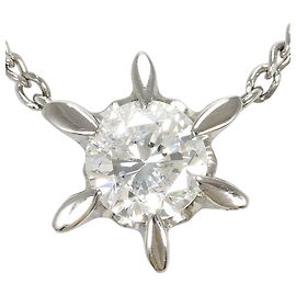 Autre Marque Collana in platino PT850 con diamante