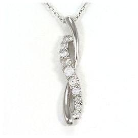 Autre Marque Collana elegante in platino e diamanti