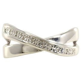 Autre Marque Ehering aus Weißgold mit Diamant