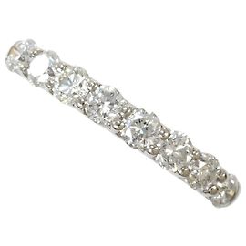 Autre Marque Platin-Ehering mit Diamant