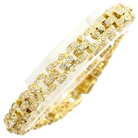 Autre Marque Armband mit Anhängern aus 18K Gelbgold und Diamanten