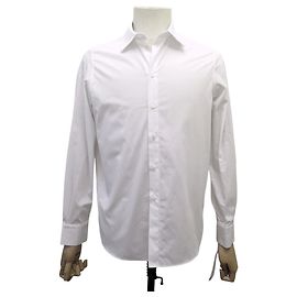 NUEVA CAMISA DIOR ABEILLE LOGO CD 1U1B27A3581 40 M CAMISA DE ALGODÓN BLANCA