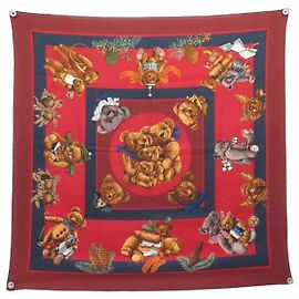 Hermès NUOVO FOULARD HERMES CONFIDENTS DES COEURS CARRE 90 CASHMERE E SETA