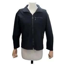 CHANEL JACKET SPORT LINE FLEECE VEST P24061V14564 L 42 SYNTHETIC JACKET