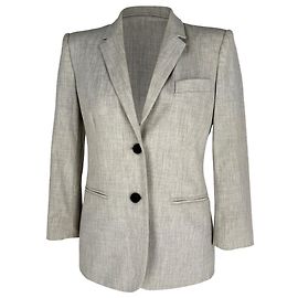 Blazer monopetto The Row in poliestere grigio