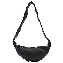 Borsa Croissant Piccola Lemaire in pelle nera