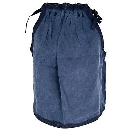 Top Halterneck Ulla Johnson in lino blu navy