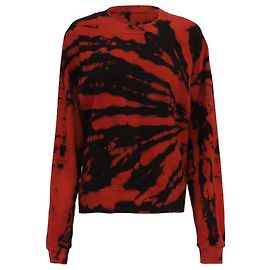 Camisola Proenza Schouler com estampado tie-dye em algodão vermelho