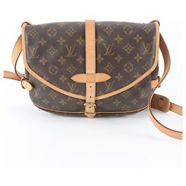 Borsa a tracolla Louis Vuitton Monogram Saumur 30 in pelle