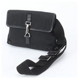 Gucci Jackie 92543 2-Way Body Bag aus Leder und Nylon