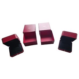 Set di 2 Scatole di Presentazione Cartier Love in Pelle Rossa