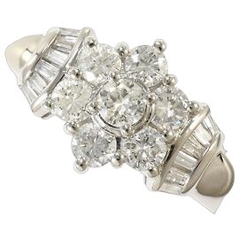 Autre Marque Platin-Diamant-Bandring