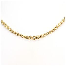 Autre Marque Halskette aus 18K Gelbgold mit Diamant