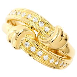 Autre Marque Ring aus 18K Gelbgold mit Diamant