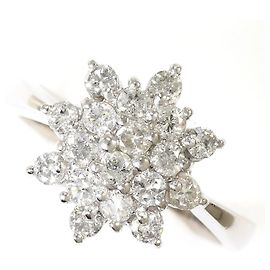 Autre Marque Platin-Ring mit Diamant