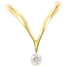 Autre Marque Ringband aus 18K Gelbgold mit Diamant
