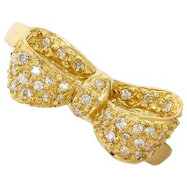 Autre Marque Ringband aus 18K Gelbgold mit Diamant