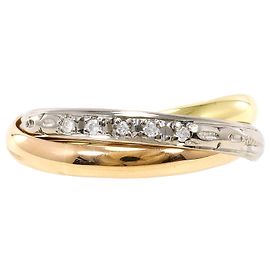 Autre Marque Ehering aus 18K Weißgold mit Diamant