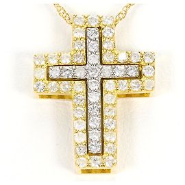 Autre Marque 18K Goldkette mit Diamanten