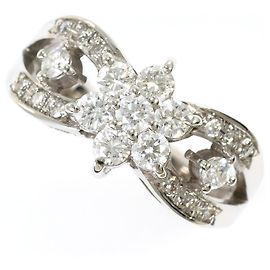 Autre Marque Ehering aus 18K Weißgold mit Diamanten