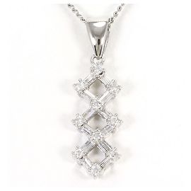 Autre Marque Collana in platino con diamante