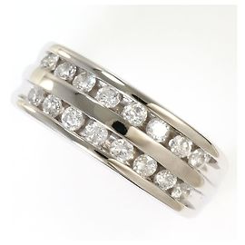 Autre Marque Platin-Bandring PT850 mit Diamant