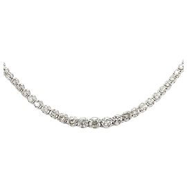 Autre Marque Collana in platino e diamanti