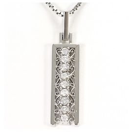 Autre Marque Collar de platino con diamante
